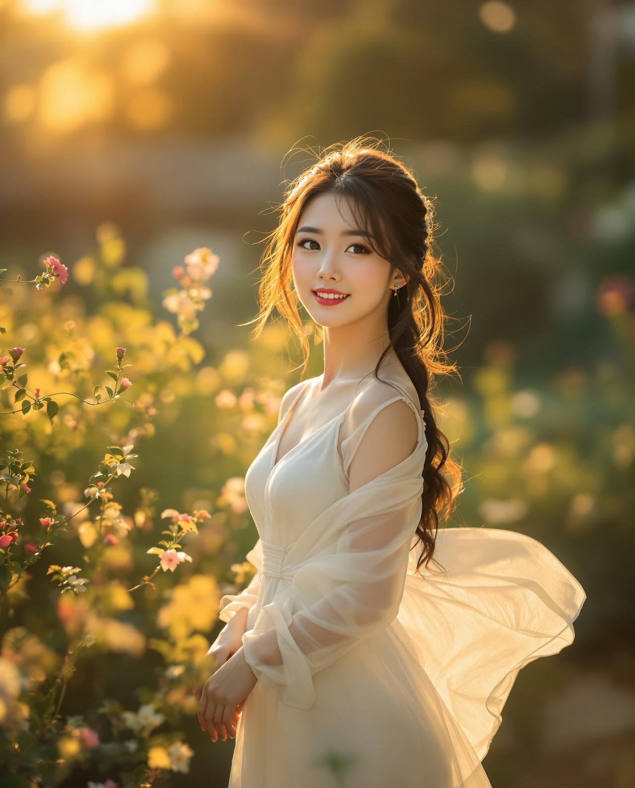 晨光中的少女 缩略图3